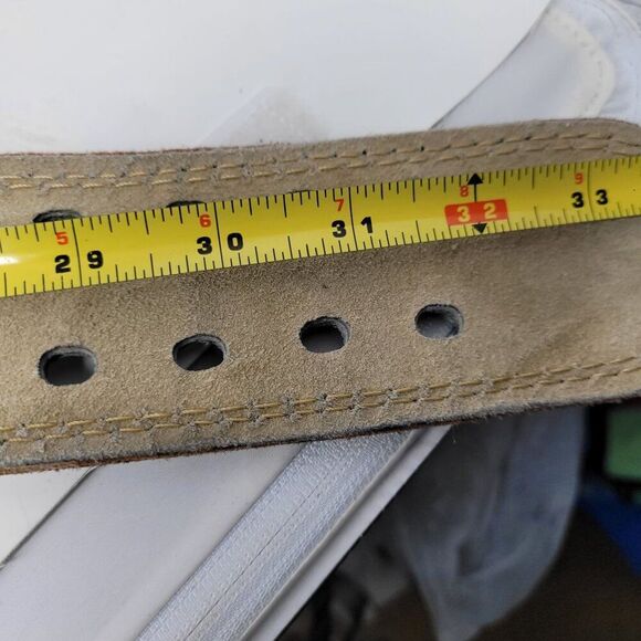 Harbinger 6" Padded Leather Weight Lifting Belt Sz S Strength Training Workout - Picture 2 of 11